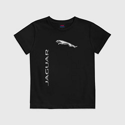Футболка хлопковая детская Jaguar Motors, цвет: черный