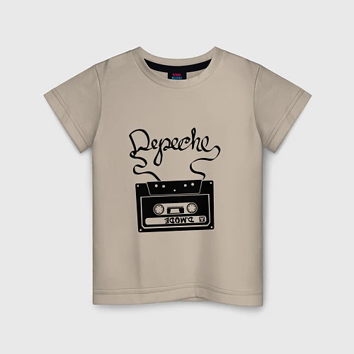Детская футболка Depeche Mode: Tape / Миндальный – фото 1