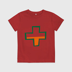 Футболка хлопковая детская TF2 Health, цвет: красный