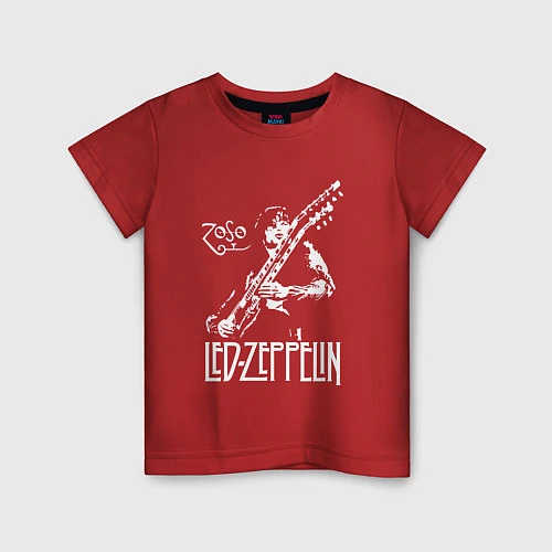 Детская футболка Led Zeppelin / Красный – фото 1