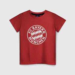 Футболка хлопковая детская FC Bayern Munchen, цвет: красный