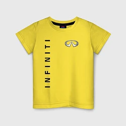 Футболка хлопковая детская Infiniti Style, цвет: желтый