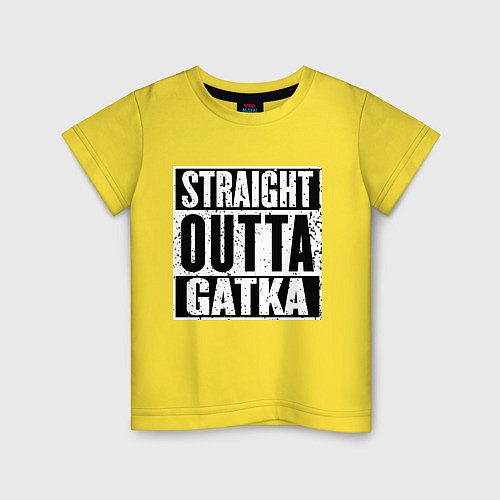 Детская футболка Straight Outta Gatka / Желтый – фото 1