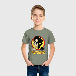 Футболка хлопковая детская The Offspring Boy, цвет: авокадо — фото 2