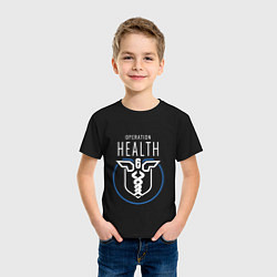 Футболка хлопковая детская Operation Health, цвет: черный — фото 2