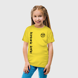 Футболка хлопковая детская Iron Maiden Style, цвет: желтый — фото 2