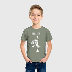 Футболка хлопковая детская STALKER: Shadow of Chernobyl, цвет: авокадо — фото 2
