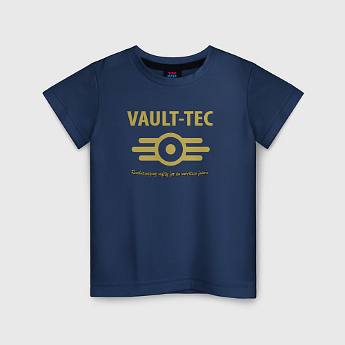 Детская футболка Vault Tec / Тёмно-синий – фото 1