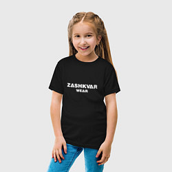 Футболка хлопковая детская ZASHKVAR WEAR, цвет: черный — фото 2