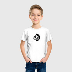 Футболка хлопковая детская Street Workout Инь Янь, цвет: белый — фото 2