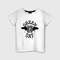Футболка хлопковая детская Green Day: Class of 13, цвет: белый