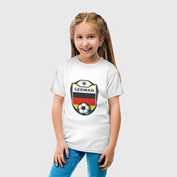 Футболка хлопковая детская German Soccer, цвет: белый — фото 2