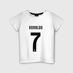 Футболка хлопковая детская RONALDO 7, цвет: белый