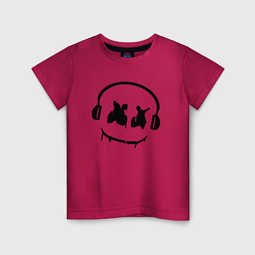 Детская футболка Marshmello Music / Маджента – фото 1