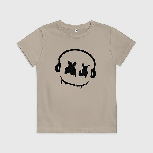 Детская футболка Marshmello Music / Миндальный – фото 1