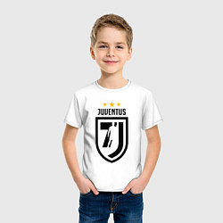 Футболка хлопковая детская Juventus 7J, цвет: белый — фото 2