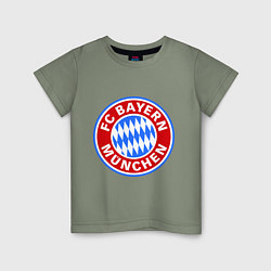 Футболка хлопковая детская Bayern Munchen FC, цвет: авокадо