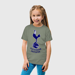 Футболка хлопковая детская Tottenham FC, цвет: авокадо — фото 2
