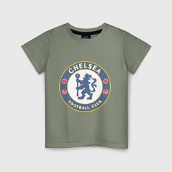 Футболка хлопковая детская Chelsea FC, цвет: авокадо