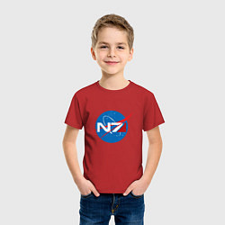 Футболка хлопковая детская NASA N7, цвет: красный — фото 2