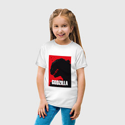 Футболка хлопковая детская Godzilla: Sunrise Poster, цвет: белый — фото 2