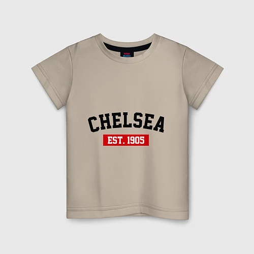 Детская футболка FC Chelsea Est. 1905 / Миндальный – фото 1