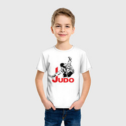 Футболка хлопковая детская Judo Master, цвет: белый — фото 2