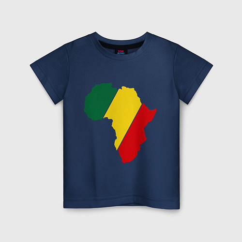 Детская футболка Мама Африка / Тёмно-синий – фото 1
