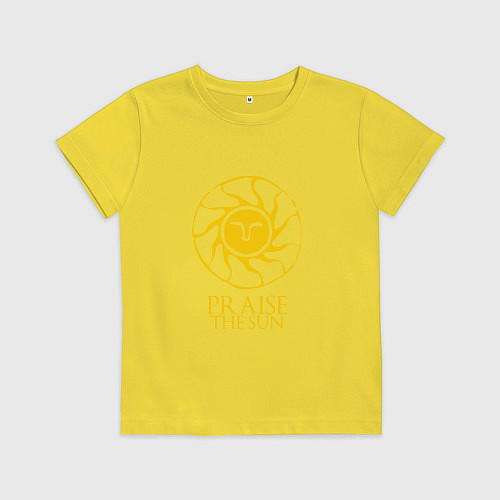 Детская футболка Praise The Sun / Желтый – фото 1