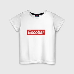 Футболка хлопковая детская Escobar Supreme, цвет: белый