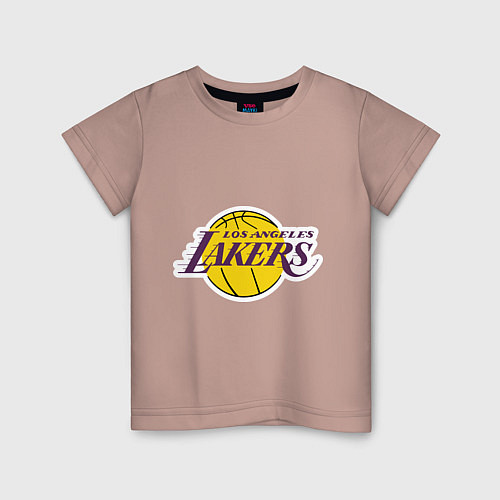 Детская футболка LA Lakers / Пыльно-розовый – фото 1
