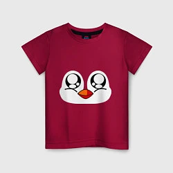 Детская футболка Морда пингвина