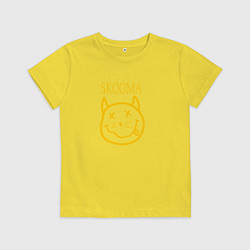 Футболка хлопковая детская TES: Skooma, цвет: желтый