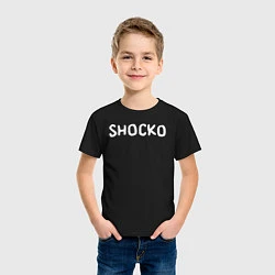 Футболка хлопковая детская Shocko, цвет: черный — фото 2