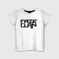 Футболка хлопковая детская FaZe Clan, цвет: белый