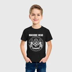 Футболка хлопковая детская Machine Head MCMXCII, цвет: черный — фото 2