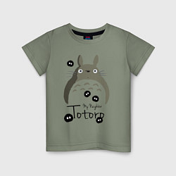 Футболка хлопковая детская My Neighbor Totoro, цвет: авокадо