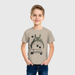 Футболка хлопковая детская My Neighbor Totoro, цвет: миндальный — фото 2