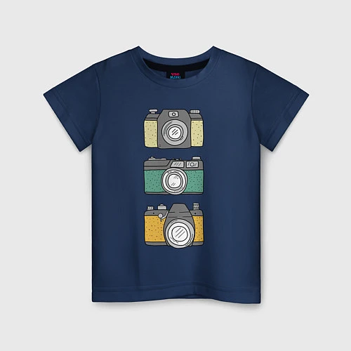 Детская футболка Реальный фотограф / Тёмно-синий – фото 1