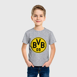 Футболка хлопковая детская BVB 09, цвет: меланж — фото 2