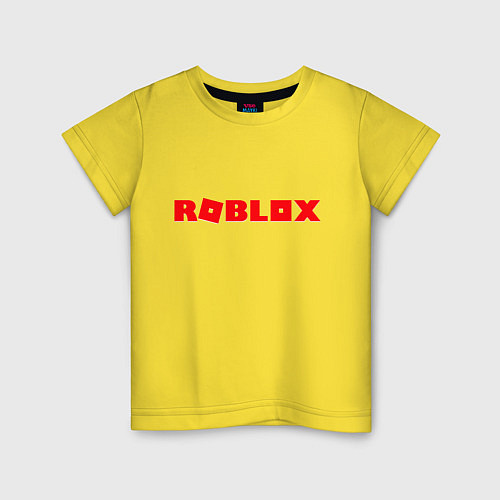 Детская футболка Roblox Logo / Желтый – фото 1
