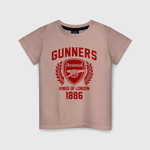 Детская футболка Arsenal: Kings of London / Пыльно-розовый – фото 1