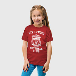 Футболка хлопковая детская Liverpool: Football Club, цвет: красный — фото 2