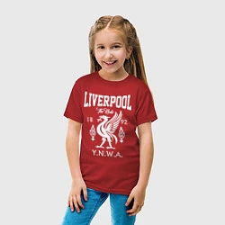 Футболка хлопковая детская Liverpool YNWA, цвет: красный — фото 2