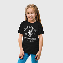 Футболка хлопковая детская Liverpool: Football Club, цвет: черный — фото 2