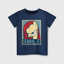 Футболка хлопковая детская MLP: Smile, цвет: тёмно-синий