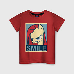 Футболка хлопковая детская MLP: Smile, цвет: красный