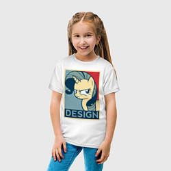 Футболка хлопковая детская MLP: Design, цвет: белый — фото 2