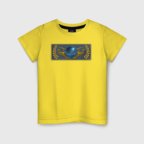 Детская футболка Global Elite Rank CS / Желтый – фото 1