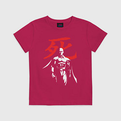 Футболка хлопковая детская Saitama Hero, цвет: маджента